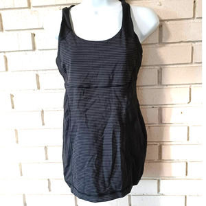 LULULEMON Black and Gray Strappy Tank